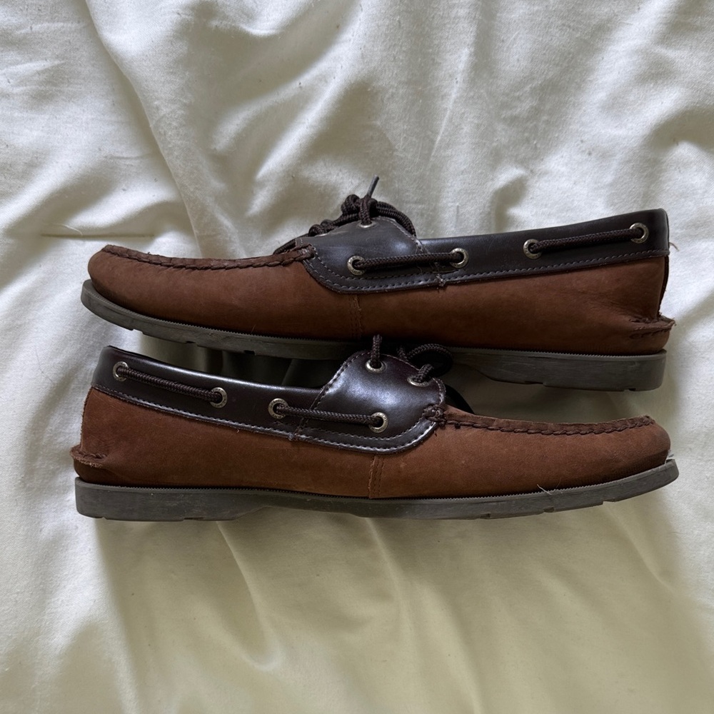 Sperry Men's Dark Brown Suede Boat Shoes